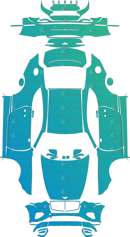 Bentley Continental GT (From 2025) Coupe Full Kit – Pre-cut Vector Pattern Digital Download