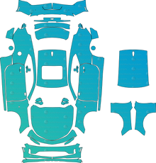 Chevrolet Camaro GM Alpha Facelift (From 2019) Coupe Pre-Cut PPF Pattern Templates