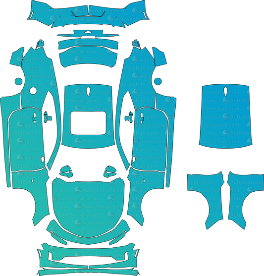 Chevrolet Camaro pre-cut PPF templates digital download vector files