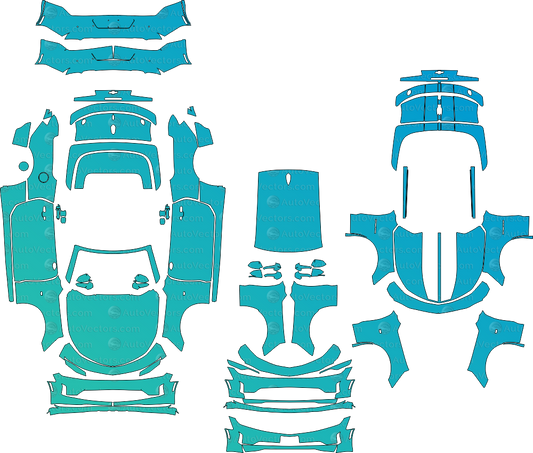 Chevrolet Camaro Convertible pre-cut PPF templates digital download vector files