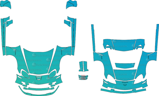 Chevrolet Corvette C6 Z06 pre-cut PPF vector files templates digital download