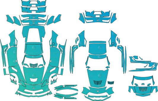 Chevrolet Corvette C7 Grand Sport Coupe pre-cut PPF templates digital download vector files