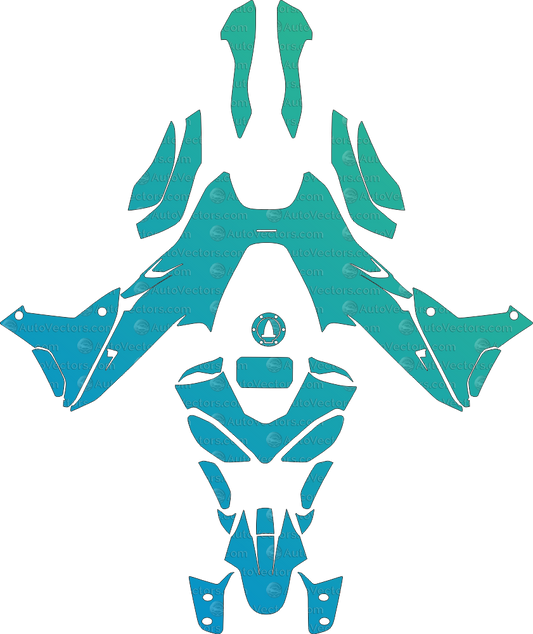 Ducati Multistrada V4 RS download pre-cut vector pattern templates with PPF vector files