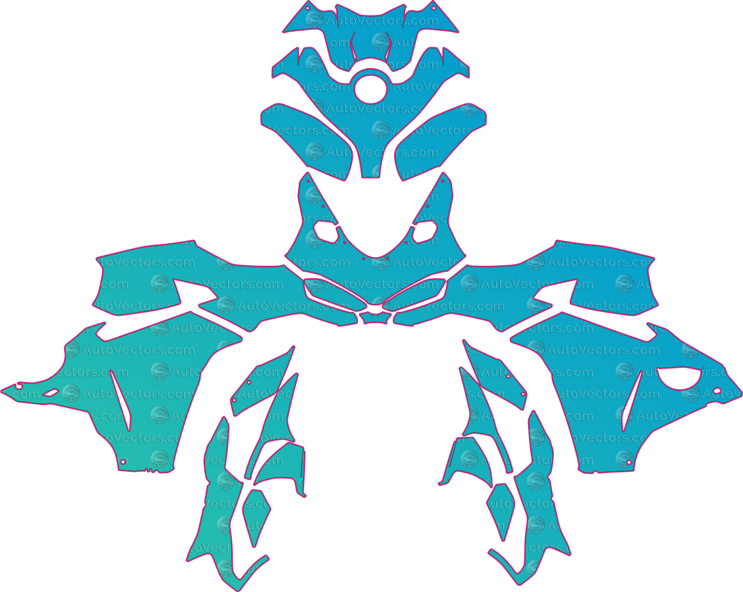 Ducati Panigale V2 S (From 2025) Moto – motorcycle pre-cut PPF pattern templates, instant digital download vector cut files (CDR, AI, PDF, SVG)