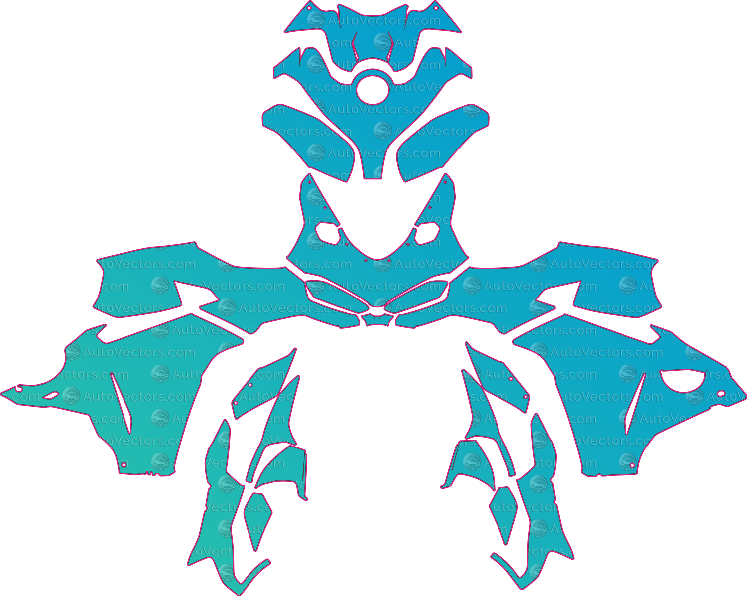 Ducati Panigale V2 S (From 2025) Moto – motorcycle pre-cut PPF pattern templates, instant digital download vector cut files (CDR, AI, PDF, SVG)