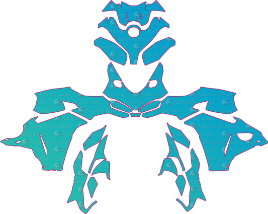 Ducati Panigale V2 S (From 2025) Moto – motorcycle pre-cut PPF pattern templates, instant digital download vector cut files (CDR, AI, PDF, SVG)