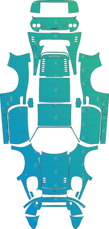 Ferrari Dino 246 GT L Series (1969–1970) Coupe Pre-Cut PPF Pattern Templates
