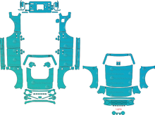 Ford Bronco U725 Wildtrak (From 2021) SUV Pre-Cut PPF Pattern Templates