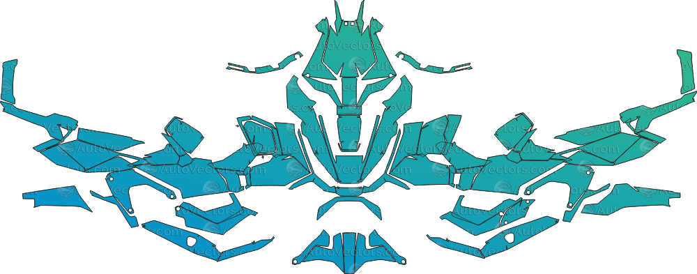 Honda X-ADV 750 download vector files pre-cut PPF templates