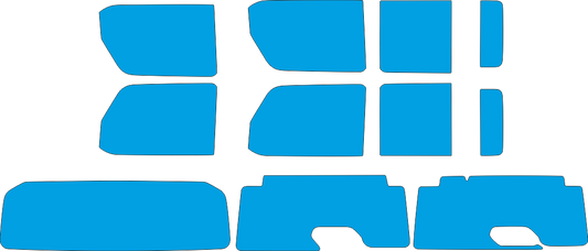 Jeep Wrangler JL 4-Door 2018 window tint pre-cut vector template digital download for precise plotter cutting