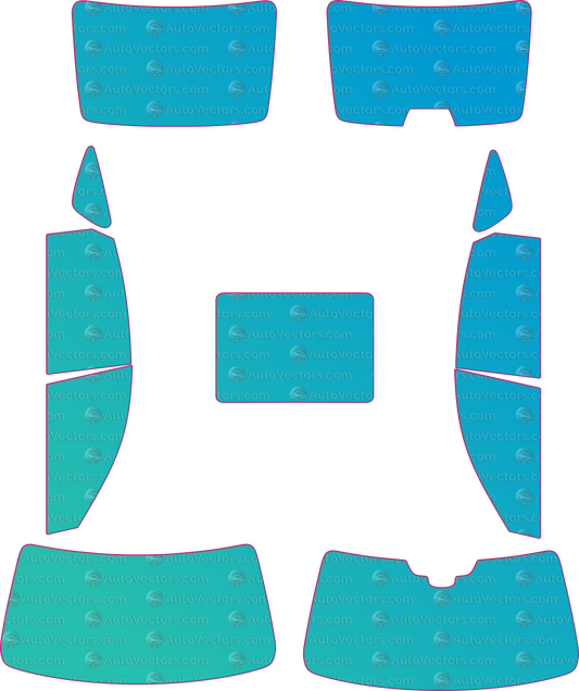 LEXUS ES XZ20 (From 2026) Window Tint Pre-cut Templates
