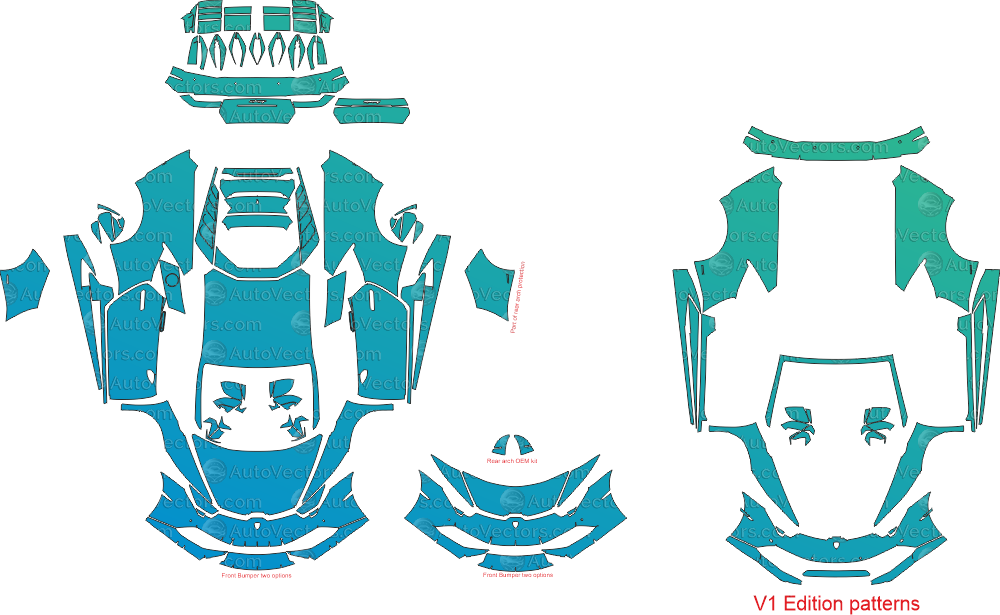 Huracan LP610-4 download pre-cut vector pattern templates
