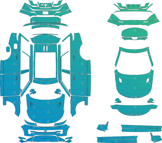 Land Rover Range Rover Sport L461 (2023) pre-cut PPF template vector files for vinyl wrap & precision plotter cutting