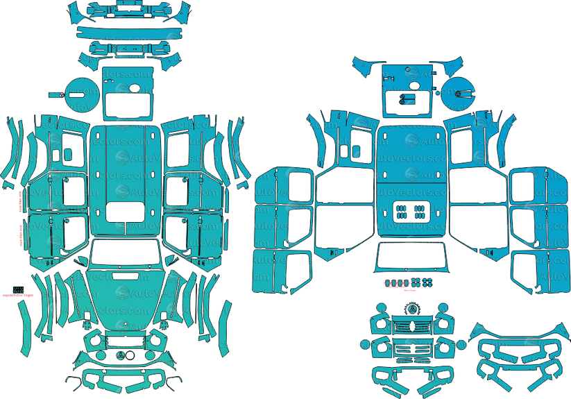 Amg Pattern Mercedes-Benz G-Class W465 AMG G500 (From 2025) SUV PPF Pattern ...