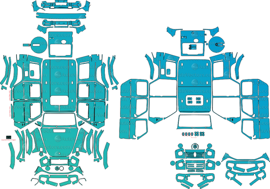 Mercedes-Benz G-Class W465 pre-cut PPF templates digital download vector files