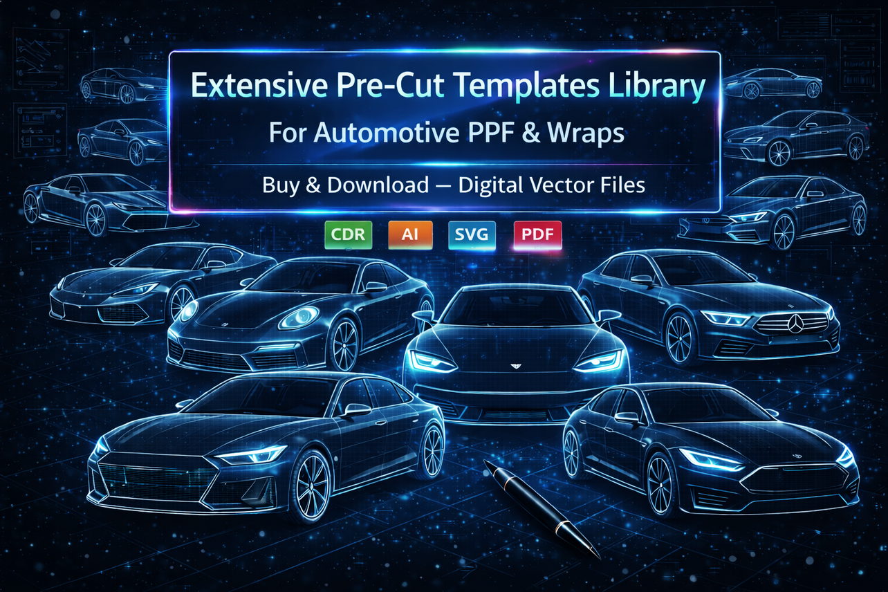 Pre-cut PPF Vector Templates for Cars | Digital Instant Download ...