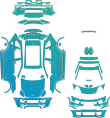 Porsche Cayenne 958.2 GTS Facelift (2015–2018) SUV Pre-Cut PPF Pattern Templates