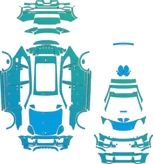 Porsche Cayenne 958.2 Turbo Facelift (2015–2018) SUV Pre-Cut PPF Pattern Templates