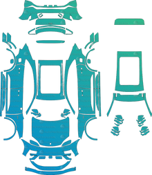Porsche Macan Electric Turbo XAB (From 2024) SUV Pre-Cut PPF Pattern Templates
