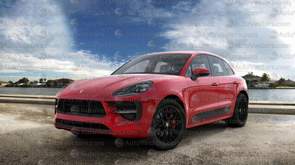 Porsche Macan GTS (Facelift) 95B (2019–2021) pre-cut vector pattern digital file download for PPF and vinyl wrap