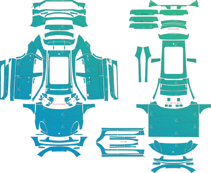 Porsche Macan Base, S, GTS, T (Facelift) 95B (From 2022) pre-cut vector pattern digital file download for PPF and vinyl wrap