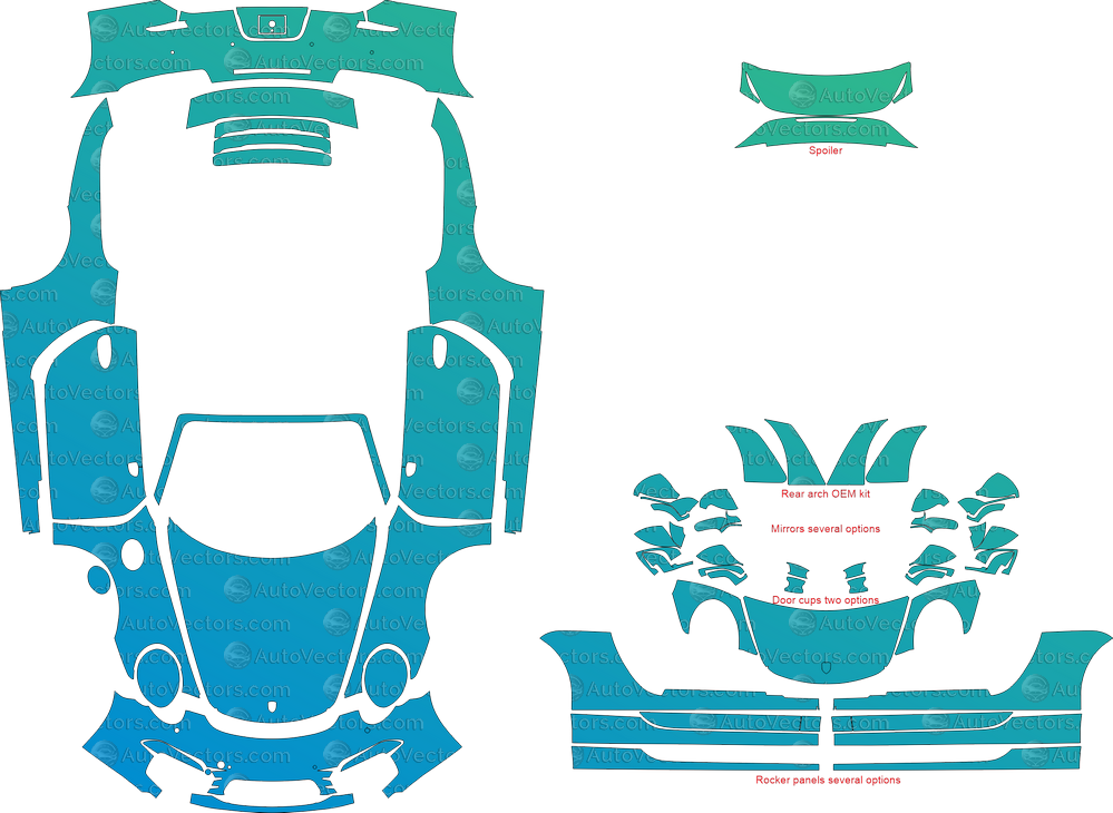 Porsche 911 (991.1) Carrera, Carrera 4, 4S, S (2012–2016) Cabriolet Max PPF pre-cut pattern
