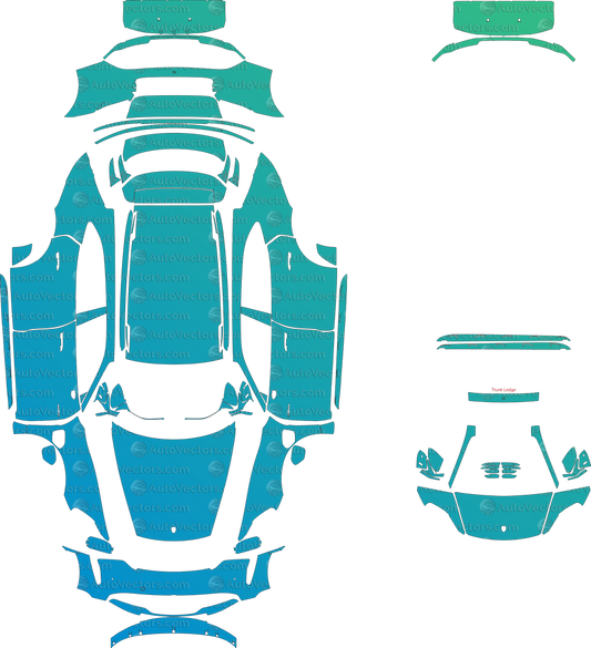 Porsche Taycan 4  4S Cross Turismo (2021–2023) Wagon – Pre-cut Patterns