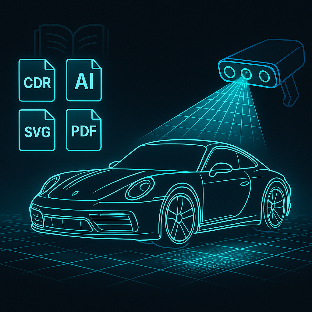 vehicle 3d scan and convert to vector templates for PPF