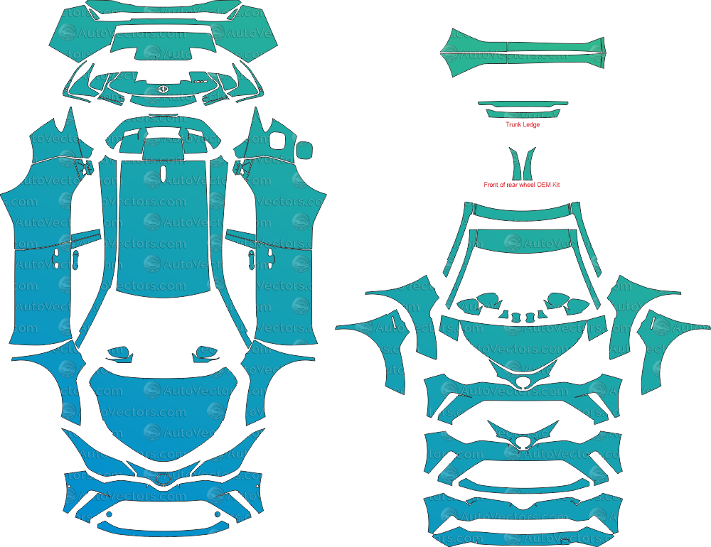 Toyota CH-R LE, XLE, Limited, Icon, Design, Excel (From 2018) SUV Pre-cut Patterns