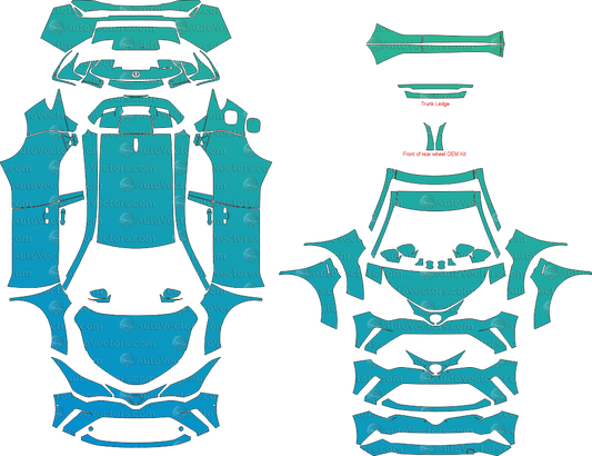 Toyota CH-R LE, XLE, Limited, Icon, Design, Excel (From 2018) SUV Pre-cut Patterns