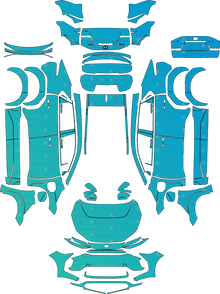 Toyota bZ4X XEAM10-YEAM15 (From 2023) SUV Pre-Cut PPF Pattern Templates