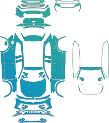 Volkswagen Tiguan R-Line (From 2025) SUV Pre-Cut PPF Pattern Templates