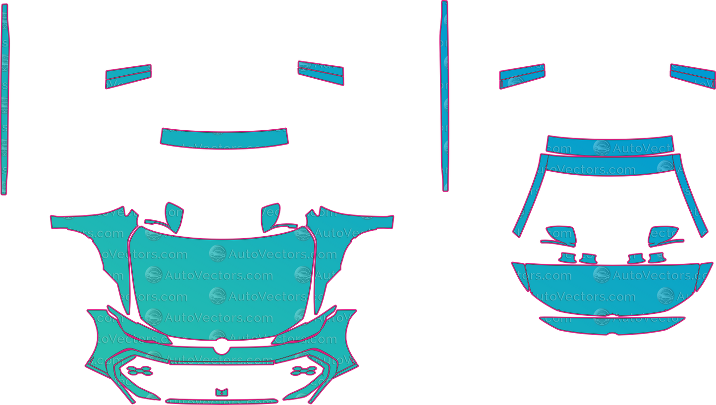 Volkswagen Golf GTI (From 2025) Hatchback Pre-Cut PPF Pattern Templates
