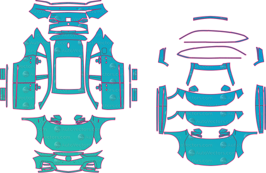 Acura MDX YD8 A Spec (From 2024) SUV Pre-Cut PPF Pattern Templates – pre-cut PPF pattern templates, digital download vector files (CDR, AI, PDF, DXF, SVG)