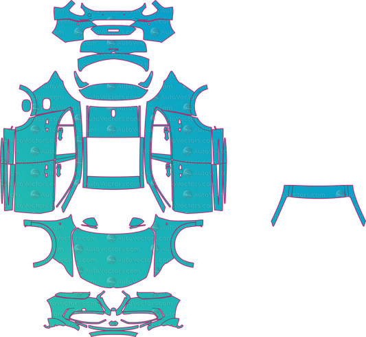 Alfa Romeo Tonale 965 Ti (From 2022) SUV – pre-cut PPF pattern templates, instant digital download vector cut files (CDR, AI, PDF, SVG)