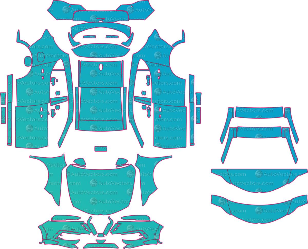 Alfa Romeo Tonale Base (From 2027) SUV – pre-cut PPF pattern templates, instant digital download vector cut files (CDR, AI, PDF, SVG)