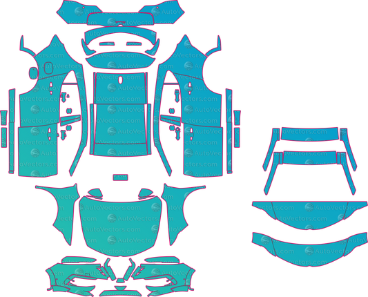 Alfa Romeo Tonale Base (From 2027) SUV – pre-cut PPF pattern templates, instant digital download vector cut files (CDR, AI, PDF, SVG)