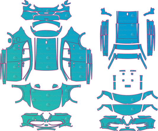 Alfa Romeo Tonale Ti v2 (From 2022) SUV – pre-cut PPF pattern templates, instant digital download vector cut files (CDR, AI, PDF, SVG)