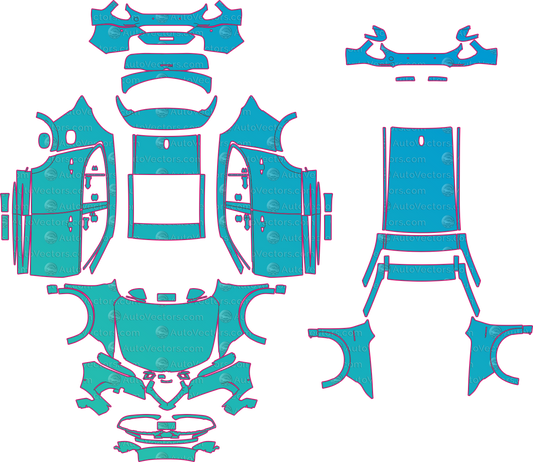 Alfa Romeo Tonale Veloce (From 2024) SUV – pre-cut PPF pattern templates, instant digital download vector cut files (CDR, AI, PDF, SVG)