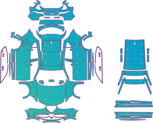Alfa Romeo Tonale Veloce (From 2025) SUV – pre-cut PPF pattern templates, instant digital download vector cut files (CDR, AI, PDF, SVG)