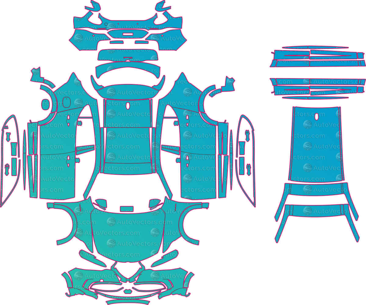 Alfa Romeo Tonale Veloce v2 (From 2025) SUV – pre-cut PPF pattern templates, instant digital download vector cut files (CDR, AI, PDF, SVG)