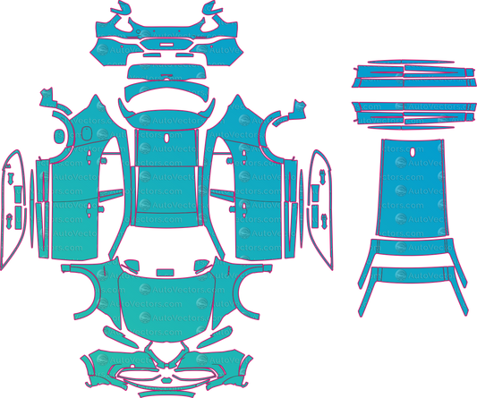 Alfa Romeo Tonale Veloce v2 (From 2025) SUV – pre-cut PPF pattern templates, instant digital download vector cut files (CDR, AI, PDF, SVG)