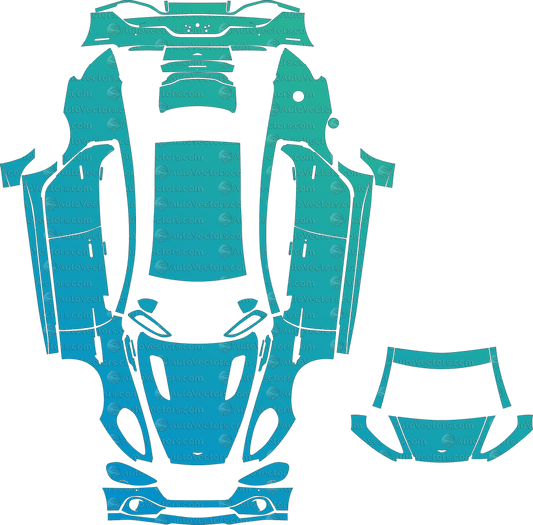 Aston Martin Rapide AMR (From 2019) Sedan pre-cut PPF vector template download