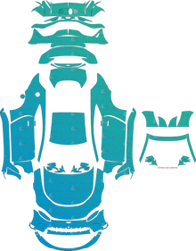 Aston Martin Vantage V12 (From 2022) Coupe Pre-Cut PPF Pattern Templates
