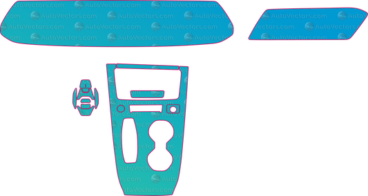 Audi A5 B10 Avant (From 2025) Interior Pre-Cut PPF Pattern Templates – interior pre-cut PPF pattern templates, digital download vector files (CDR, AI, PDF, DXF, SVG)