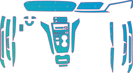 Audi A5L Base (From 2026) Interior Pre-Cut PPF Pattern Templates – interior pre-cut PPF pattern templates, digital download vector files (CDR, AI, PDF, DXF, SVG)