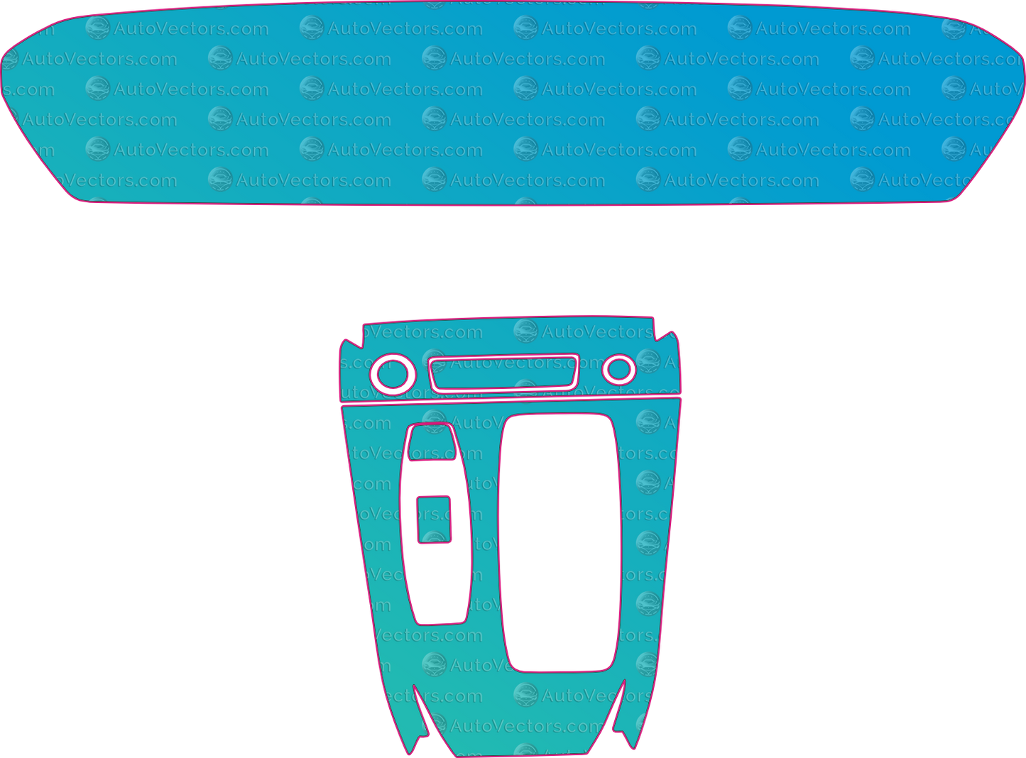 Audi A6 e-tron Base (From 2025) Interior Pre-Cut PPF Pattern Templates – interior pre-cut PPF pattern templates, digital download vector files (CDR, AI, PDF, DXF, SVG)