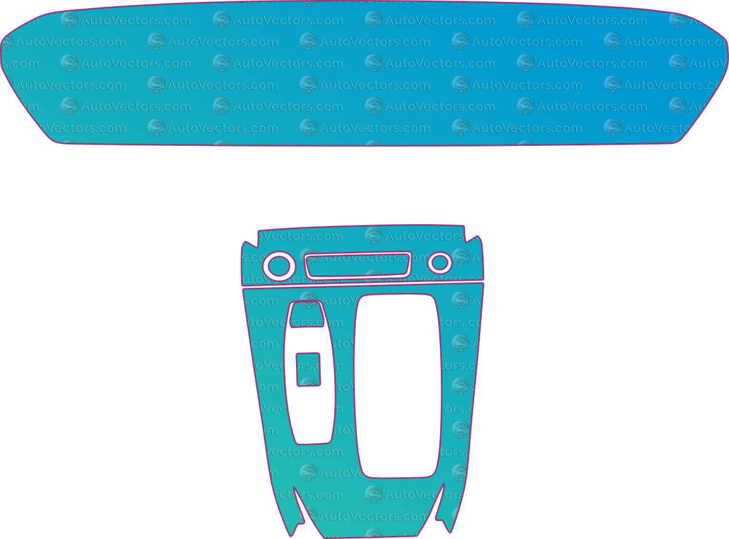 Audi A6 e-tron Base (From 2025) Interior Pre-Cut PPF Pattern Templates – interior pre-cut PPF pattern templates, digital download vector files (CDR, AI, PDF, DXF, SVG)