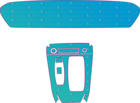 Audi A6 e-tron Base (From 2025) Interior Pre-Cut PPF Pattern Templates – interior pre-cut PPF pattern templates, digital download vector files (CDR, AI, PDF, DXF, SVG)