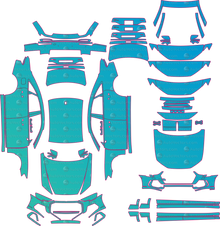 Audi A8 4N Sport Facelift (From 2022) Sedan Pre-Cut PPF Pattern Templates
